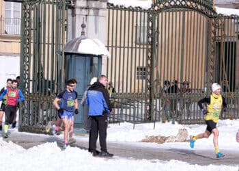 David López Castán, liderando la Vuelta a los Jardines de La Granja. / Francisco Javier Sánchez Viraz