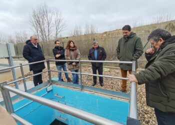 Visita a la nueva depuradora del municipio segoviano de Maderuelo / JCYL