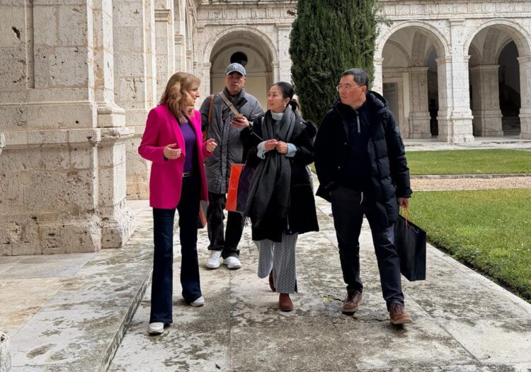 Imagen de la visita de la productora./JUNTA DE CASTILLA Y LEON