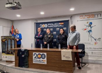 Un instante durante la presentación de la primera ‘Ruta del 091km Solidarios’./E.A