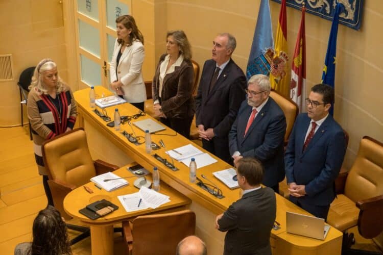 Imagen de un Pleno en el Ayuntamiento de Segovia.  /Héctor Criado