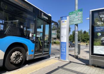 Un autobús urbano de Segovia. / Héctor Criado