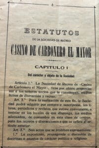 El casino de Carbonero, un ejemplo de sociedad recreativa en el mundo rural segoviano (I) 4 Estatutos del casino de Carbonero.
