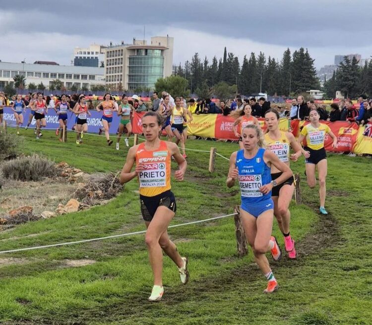 Idaira Prieto durante su participación en el Eurocross de Antalya./RFEA