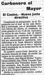 El casino de Carbonero, un ejemplo de sociedad recreativa en el mundo rural segoviano (II) 2 Junta directiva.