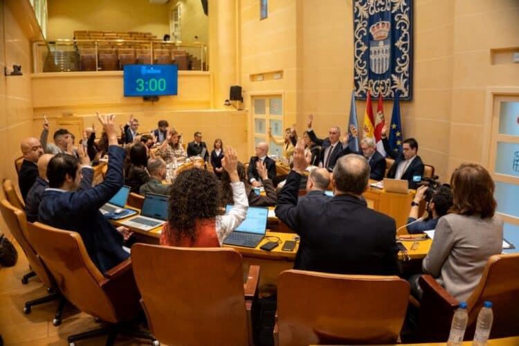 Primer Pleno del Ayuntamiento de Segovia en 2026. / Héctor Criado