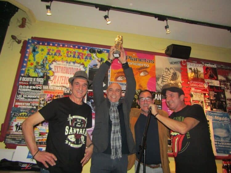 Los hermanos Santana, en los extremos de la imagen. Héctor Criado