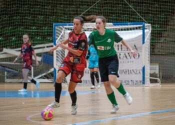 Un instante del duelo copero entre Segosala y Les Corts celebrado en el Pedro Delgado./HÉCTOR CRIADO