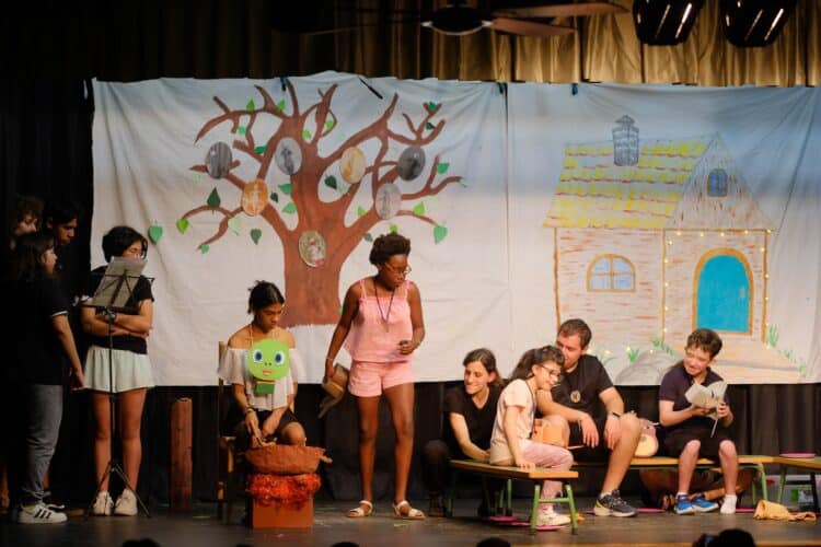 Una de las actividades realizadas en el taller./JUAN CRUZ