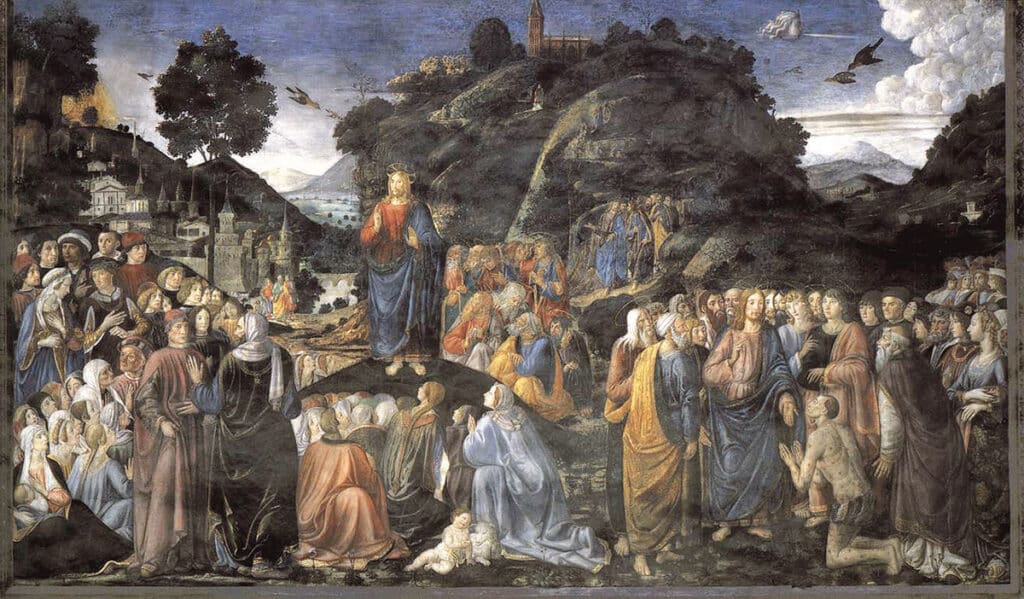 Un extraño camino 2 w El Sermon de la montana. Cosimo Rosselli