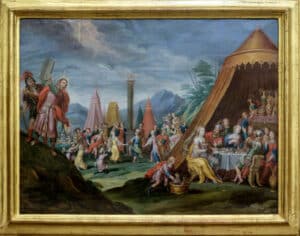 La adoración del becerro de oro.