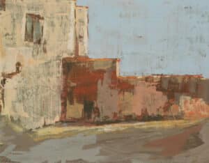 La plazuela de la Trinidad y su iglesia 10 10 Plaza de la Trinidad Lilian Hinojo Garcia acrilico tabla 2008