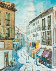 15 Miguel Cobos Gutierrez Calle Real Acuarela 1998