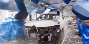 El retroceso se debe en parte a la contracción de ventas en el sector de la automoción.