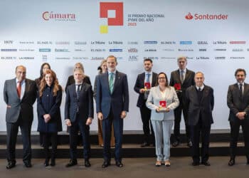 Felipe VI preside el acto de entrega del galardón.