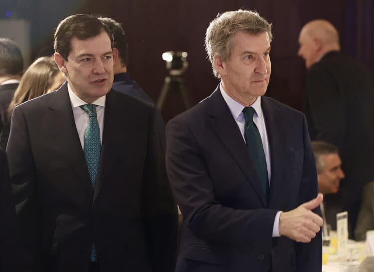 Fernández Mañueco acude a un desayuno informativo en Madrid. / Juan Lázaro