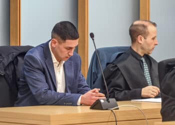 J.L.N.I. durante una de las sesiones del juicio celebrado en la Audiencia Provincial de Burgos. / Ricardo Ordóñez