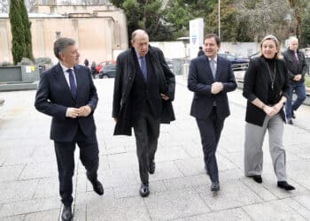 Participación de Fernández Mañueco en un desayuno informativo en Madrid. / Juan Lázaro