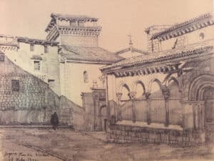 La plazuela de la Trinidad y su iglesia 3 3 Azpiazu Plaza Trinidad 1922