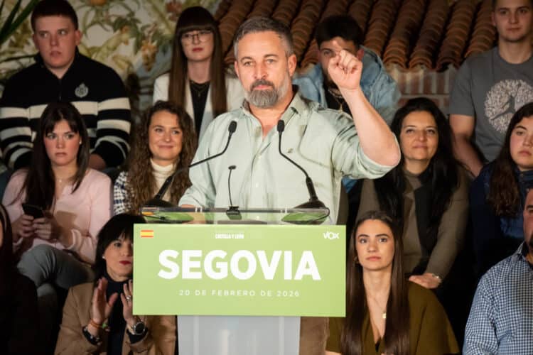 El líder de Vox, Santiago Abascal. Foto: Héctor Criado.