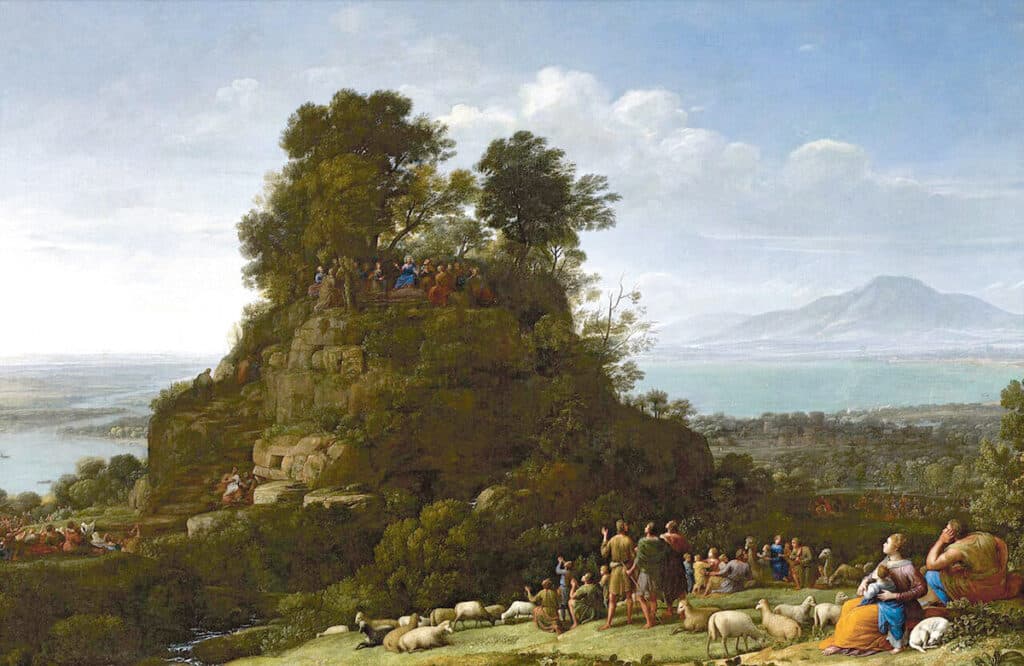 La tercera vía 2 El Sermon en la montana. Lorrain Claude