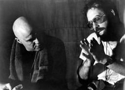 Brando y Coppola durante el rodaje de “Apocalypse Now”, 1979.