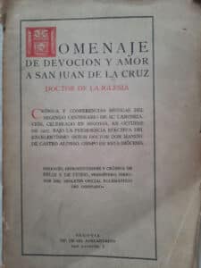 Segovia por San Juan de la Cruz 4 Homenaje a San Juan de la Cruz.