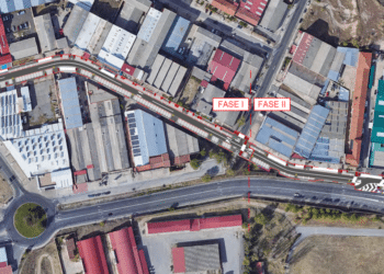 Infografía donde se llevarán a cabo las actuaciones en la calle Peñalara, en el Polígono del Cerro. /Ayuntamiento de Segovia