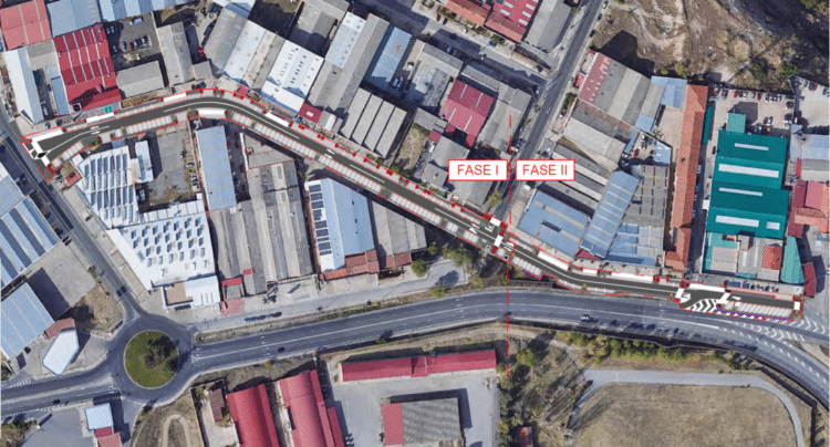 Antes de que acabe el año mejorará la circulación en el polígono de El Cerro 1 Infografía donde se llevarán a cabo las actuaciones en la calle Peñalara, en el Polígono del Cerro. /Ayuntamiento de Segovia