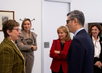 Visita de Félix Bolaños a los Juzgados de Segovia, junto a Ana del Ser. - Raúl Salgado Muro/Pool Moncloa