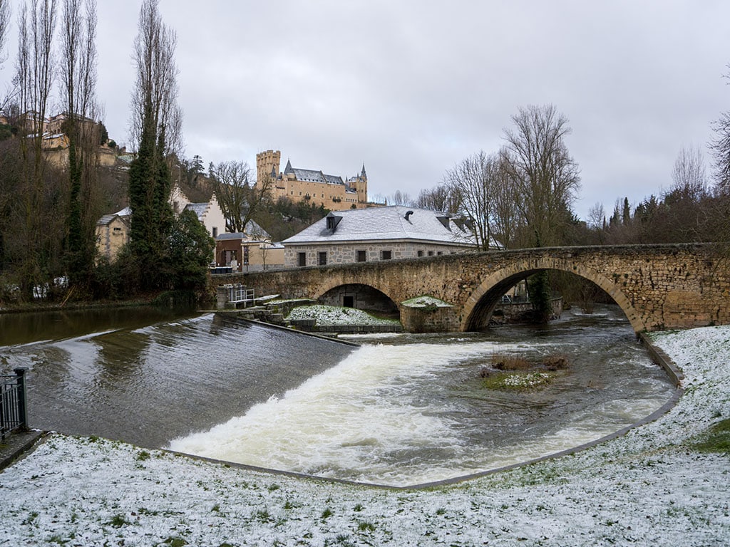 Nieve Segovia Rio Eresma Casa de la Moneda Hector Criado