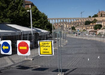 Obras en la avenida Padre Claret. / Héctor Criado
