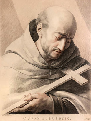 Segovia por San Juan de la Cruz 1 Grabado de origen belga del siglo XIX de San Juan de la Cruz.