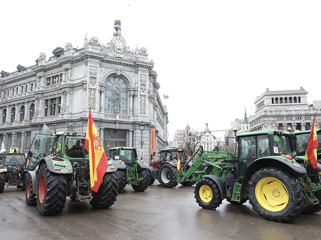 Los profesionales del campo segoviano llegan a Madrid para rechazar el acuerdo con el Mercosur y los recortes de la PAC 3 Manifestación de agricultores y ganaderos en Madrid. / JUAN LÁZARO - ICAL