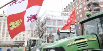 Manifestación de agricultores y ganaderos en Madrid. / JUAN LÁZARO - ICAL