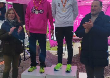 Rodrigo Santa Elena posa como primer clasificado en Burgos./E.A