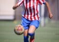 Cristina Redondo en un encuentro con el Atlético de Madrid femenino./ATLÉTICO