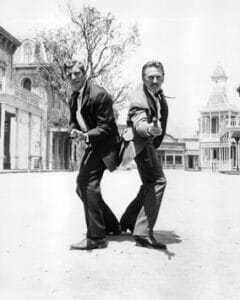 Burt Lancaster y Kirk Douglas en “Duelo de titanes”, John Sturges, 1957.