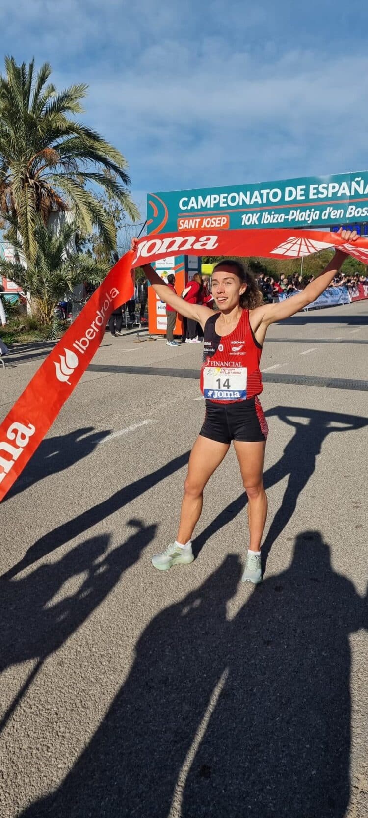 Idaira Prieto, campeona de España de 10 km en ruta 1 Idaira Prieto posa como campeona de España de 10km en ruta en Ibiza./RFEA