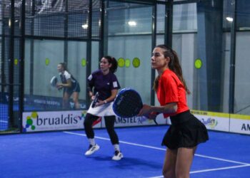 Un instante durante un encuentro en categoría femenina de la jornada pasada./DIPUTACIÓN