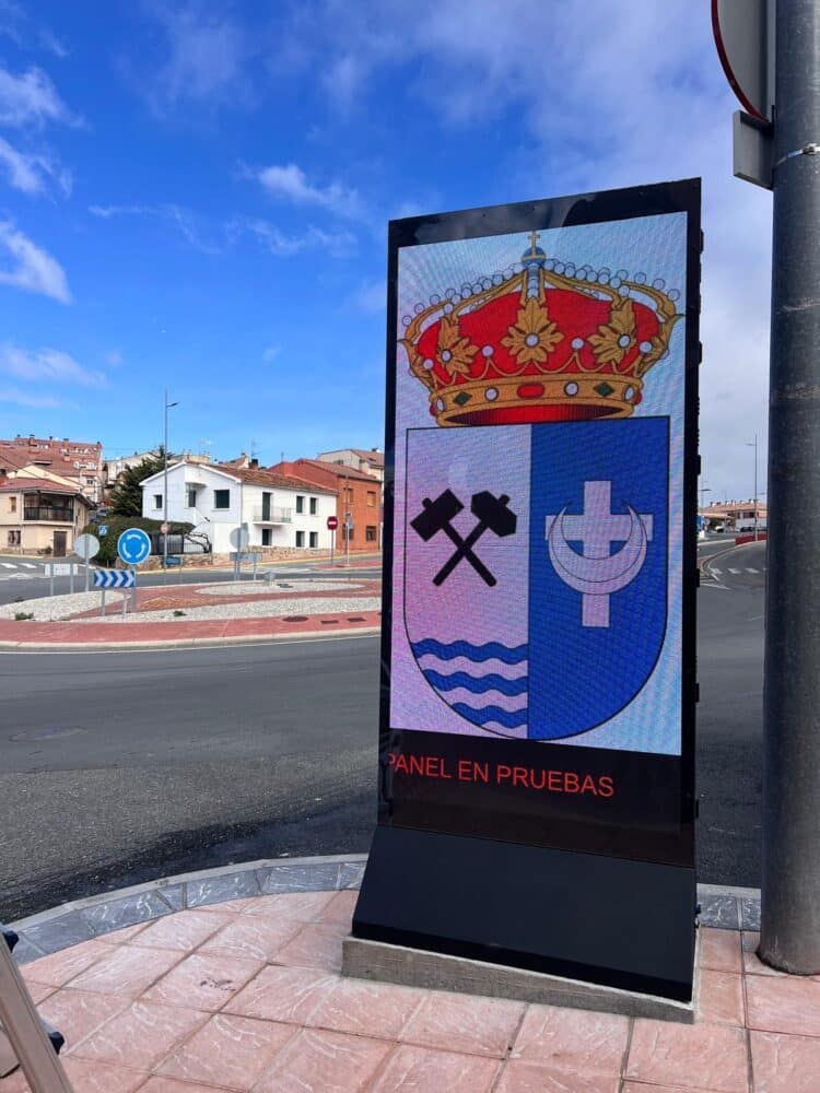 Una de las pantallas instaladas / RR.SS. AYTO. LA LASTRILLA