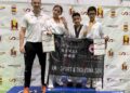La delegación del club segoviano posa con las medallas en el Campeonato de España precadete./RM-SPORT INNOPORC