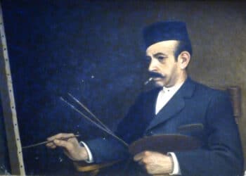1 Exp 1901 Andres Sanz Hernando Autorretrato pintando