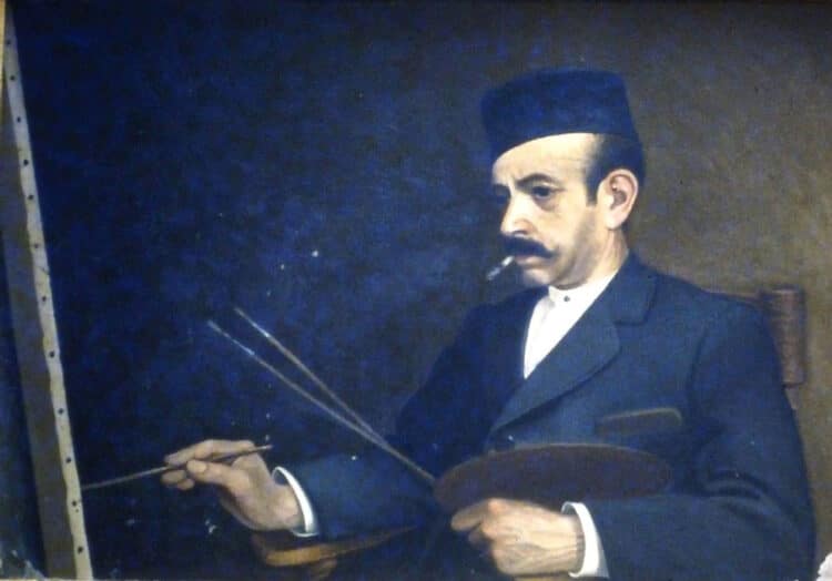1 Exp 1901 Andres Sanz Hernando Autorretrato pintando