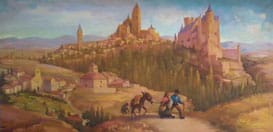 12 Circa 1945 Segovia en rosas