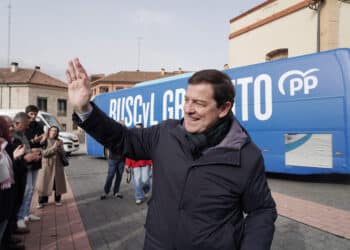 Acto electoral del Presidente de la Junta y candidato a la reelección, en Salamanca. / Rubén Cacho