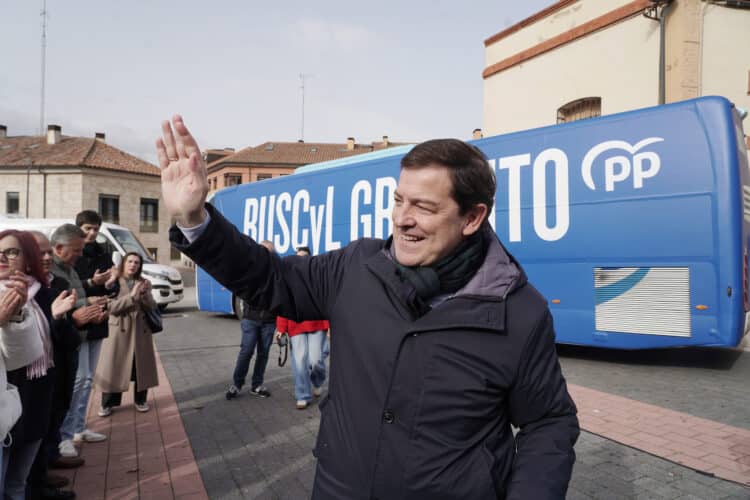 Acto electoral del Presidente de la Junta y candidato a la reelección, en Salamanca. / Rubén Cacho