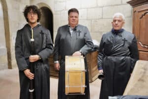 2 Carlos Jimenez Jose Blazquez y Luis Fernandez los tres cofrades. Eduardo Margareto