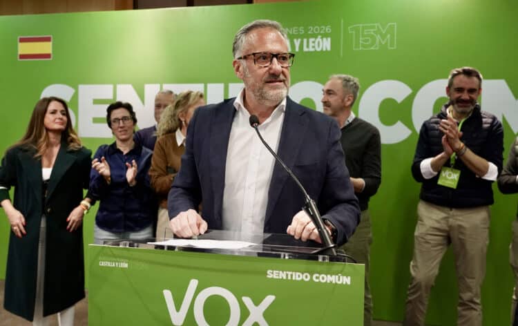 El candidato de Vox a la presidencia de la Junta, Carlos Pollán. / Eduardo Margareto