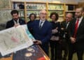 Inauguración de la nueva sede palentina de la Casa del Mapa, en la avenida Simón Nieto. / Brágimo